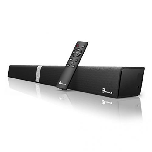 Soundbar, TaoTronics Sound Bar Wired and Wireless Bluetooth Audio (34-Inch Speaker, 2 Passive Radiators, Dual Connection Methods, Touch and Remote Control, Wall Mountable, Updated Version) - Bluetooth Soundbars