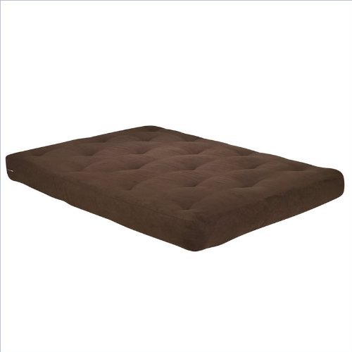 Home Life 8-Inch Independently-Encased Coil Premium Futon Mattress Full Size - brown  - Futon Mattress