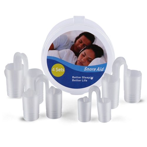 Anti Snoring Stop Snore Nose Vents Sleep Aid Device for Natural and Comfortable Sleep, Instant, Fast and Safe Snore Relief / Set of 4 and Travel Case.- antisnoring