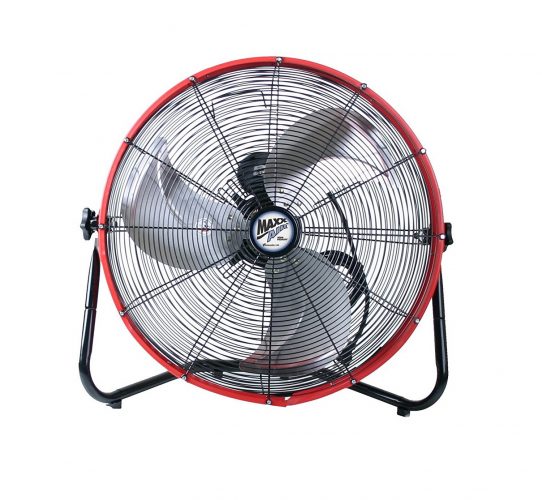 MaxxAir HVFF 20S REDUPS Shroud Floor Fan, 20-Inch, Red - floor fans