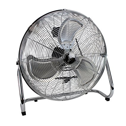 High-Velocity Floor Fan - Industrial Strength Fan - 3 Speeds - For home, Workspace and Job Sites - 20 Inch - floor fans
