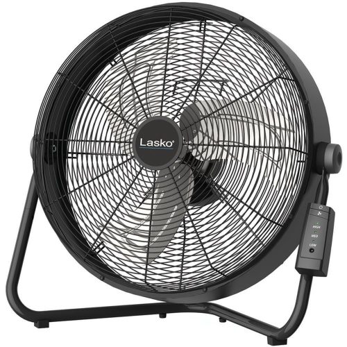 Lasko H20685 High-Velocity Floor Fan with Quick Mount Wall-Mount and Remote Control, 20", Black - floor fans