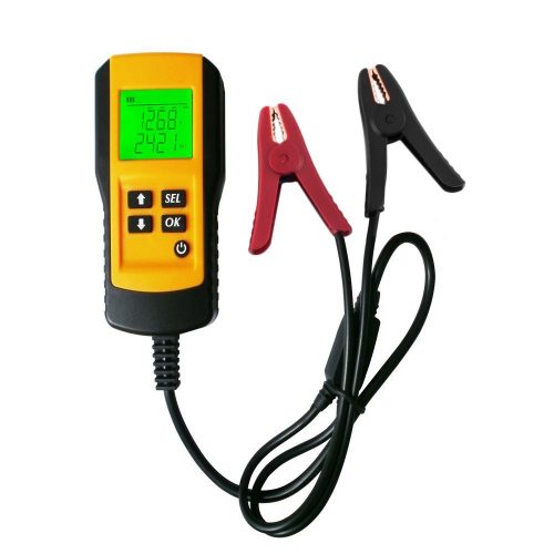 Digital 12V Car Battery Tester Automotive Battery Load Tester and Analyzer Of Battery Life Percentage, Voltage, Resistance and CCA Value For Flood, Gel, AGM, Deep Cycle Battery
