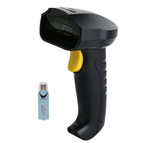 TaoHorse 2-in-1 2.4GHz Wireless & USB Wired Barcode Scanner Handheld 1D Laser Automatic Bar Code Reader with Memory 60m Range Fast and Precise Scan for Laptop Computer POS Inventory Management