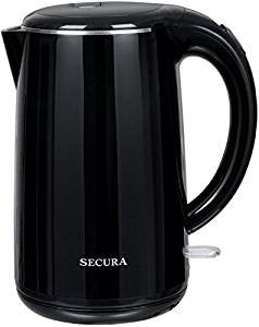 Secura SWK-1701DB The Original Stainless Steel Double Wall Electric Water Kettle 1.8 Quart - Electric Kettles
