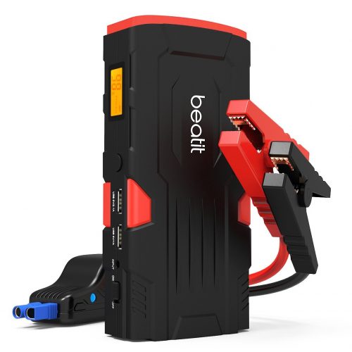 Beatit 800A Peak 18000mAh 12V Portable Car Jump Starter (Up to 7.0L Gas or 5.5L Diesel Engine) With Smart Jumper Cables Auto Battery Booster Power Pack Phone Power Bank With Smart Charging Ports - Car Battery Chargers