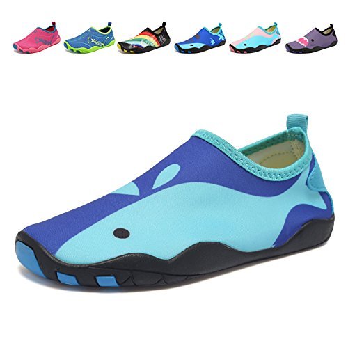 CIOR Kids Water Shoes Quick-Dry Boys and Girls Slip-On Aqua Beach Sneakers (Toddler/Little Kid/Big Kid) - Cycling Shoes for Kids