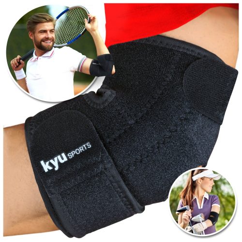 KYUSport Adjustable Neoprene Tennis Golfers Elbow Brace Wrap Arm Support Band.