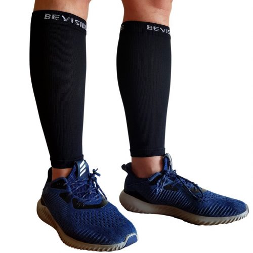 BeVisible Sports Calf Compression Sleeve [1 pair] - Compression Leg Sleeves