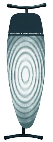 Brabantia Ironing Board with Iron Parking Zone, Size D, Extra Large - Titan Oval Cover - Ironing Boards