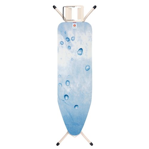 Brabantia Ironing Board with Steam Iron Rest, Size B, Standard - Ice Water Cover - Ironing Boards