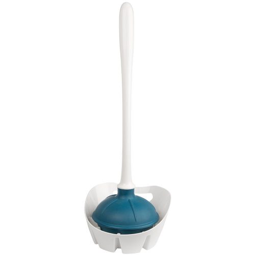 Kleen Freak 3001600 Antibacterial Toilet Plunger with Holder – Advanced Germ Guard – Maximum Plunging Power - Toilet Plunger