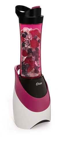 Oster BLSTPB-WPK My Blend 250-Watt Blender with Travel Sports Bottle, Pink - Smoothie Blenders
