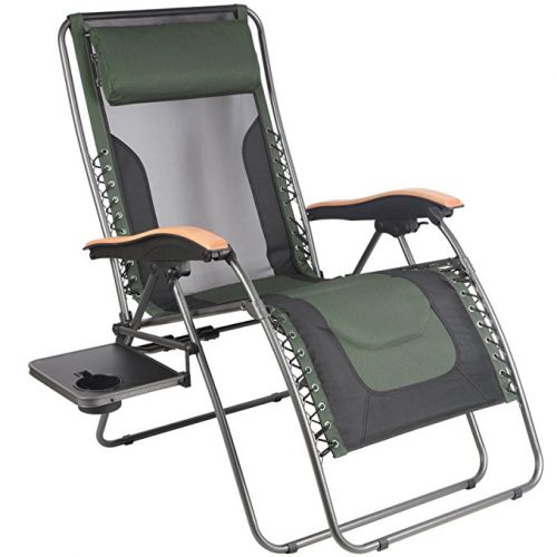 PORTAL Oversize Zero Gravity Recliner Chairs with Pillow and Cup Holder, Patio Lounger Chairs, Supported 350 lbs - Zero Gravity Chairs