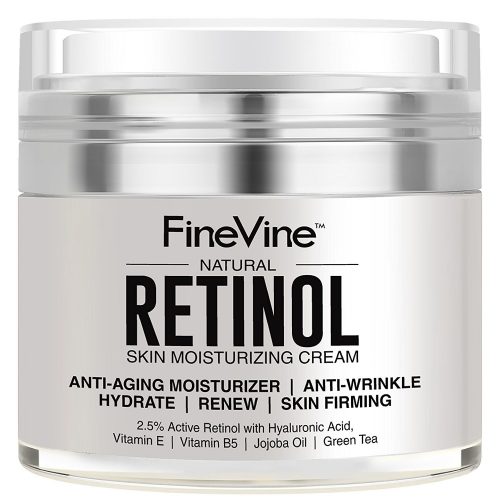 Retinol Moisturizer Cream for Face and Eye Area - Made in the USA - with Hyaluronic Acid, Vitamin E - Best Day and Night Anti Aging Formula to Reduce Wrinkles, Fine Lines & Even Skin Tone