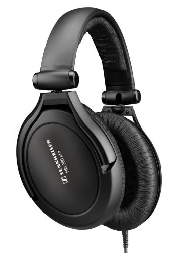 Sennheiser HD 380 Pro Collapsible High End Over-Ear Headset for Professional Monitoring Use (Black) - studio headphones