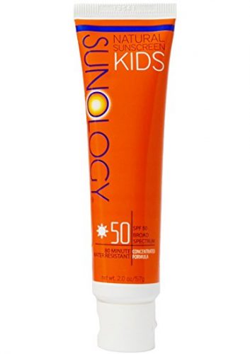 Sunology Kid's & Baby Safe Mineral Sunscreen SPF 50 Broad Spectrum Lotion, 2 Ounce Tube - Sunscreen For Kids