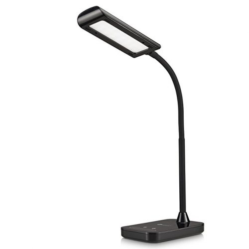 TaoTronics LED Desk Lamp, Flexible Gooseneck Table Lamp 7W, 5 Color Temperatures with 7 Brightness Levels, Touch Control, Memory Function - Desk Lamps