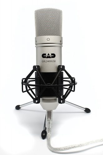 CAD GXL2400 USB Microphone for Recording Podcast and Gaming with Shock Mount 