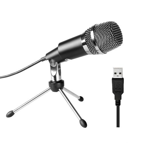 Fifine USB Microphone, Plug &Play Home Studio USB Condenser Microphone 