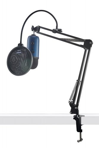 Blue Microphones Yeti USB Microphone w/ Knox Desktop Arm Stand and Pop Filter 