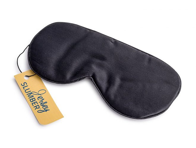 Jersey Slumber 100% Silk Sleep Mask for A Full Night's Sleep, Comfortable and Super Soft Eye Mask with Adjustable Strap, Works with Every Nap Position, Ultimate Sleeping Aid, Blindfold, Blocks Light