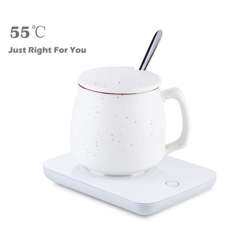 Ralyss Mug and Cup Beverage Warmer For Desktop Portable Powered Comfortable Mug Heater Plate With quality heating elements Safely Warms For Milk Tea Coffee 