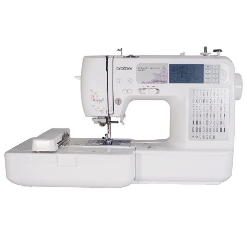 Brother SE400 Combination Computerized Sewing and 4x4 Embroidery Machine With 67 Built-in Stitches, 70 Built-in Designs, 5 Lettering Fonts - Sewing Machines
