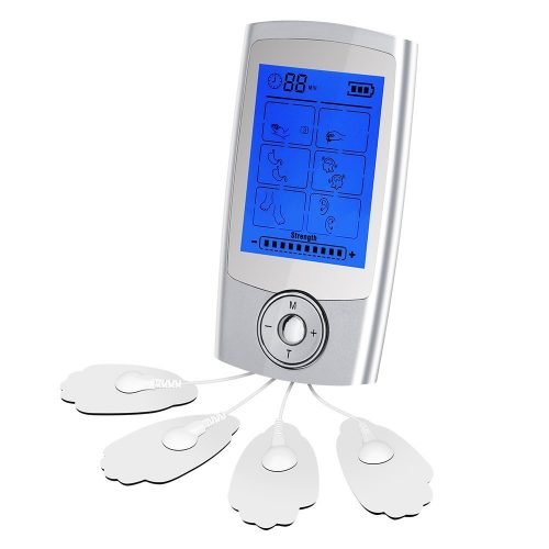 FDA Cleared Rechargeable 16 Modes Tens Unit with 8 Pads, Pain Relief Machine Electric Pulse Impulse Mini Massager Muscle Stimulator