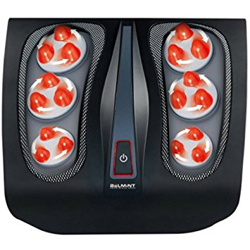  Shiatsu Foot Massager for Painful Plantar Fasciitis, Chronic and Nerve Pain - Deep Kneading Shiatsu Therapy Massage with Built-In Heat Function Massage Tired Feet, Black - Foot Massagers