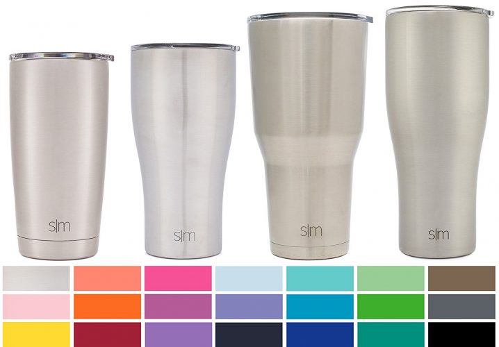 Simple Modern Tumbler Vacuum Insulated 30oz Cruiser with Lid - Double Walled Stainless Steel Travel Mug - Sweat Free Coffee Cup - Simple Stainless