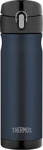 Thermos 16 Ounce Stainless Steel Commuter Bottle, Midnight Blue