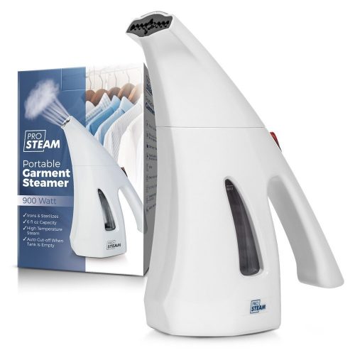 ProSteam Travel Garment/Clothes/Fabric Steamer, Hand Held, Lightweight and Portable, Perfect for Travel, Sterilizes and Neutralizes Odors, Wrinkle Remover, Heats Up in Less Than A Minute - Handheld Fabric Steamers