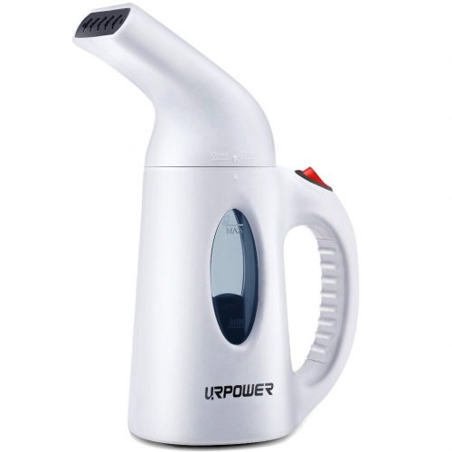URPOWER Garment Steamer 130ml Portable Handheld Fabric Steamer Fast Heat-up Powerful Travel Garment Clothes Steamer with High Capacity for Home and Travel, Travel Pouch Included - Handheld Fabric Steamers
