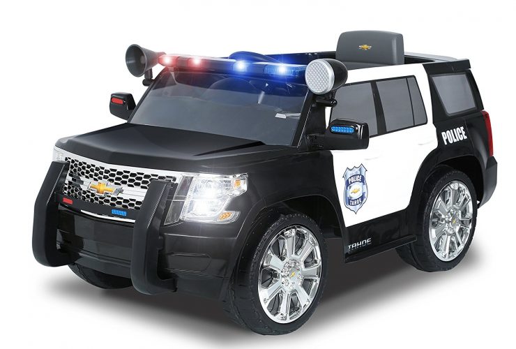 Rollplay Chevy Tahoe 6-Volt Battery-Powered Ride-On, Police - Electric Cars For Kids