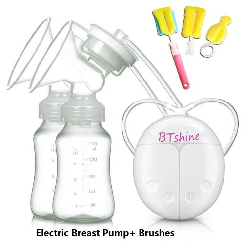 Electric Breast Pump BTshine Electric Breastmilk Pump Double Pumps Milk Suction and Breast Massager for Breastfeeding