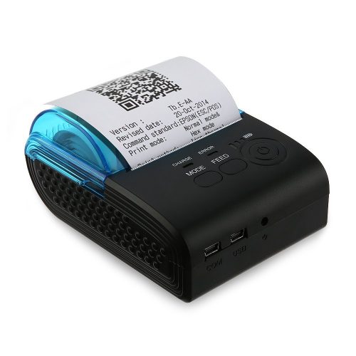 EARME Receipt Thermal Printer, Portable Personal Bill Printer Wireless Bluetooth 58mm 4.0 Android 4.0 POS for iOS SPP agreement or IR, IRCOMM agreement, Android up to 4.0 operation system