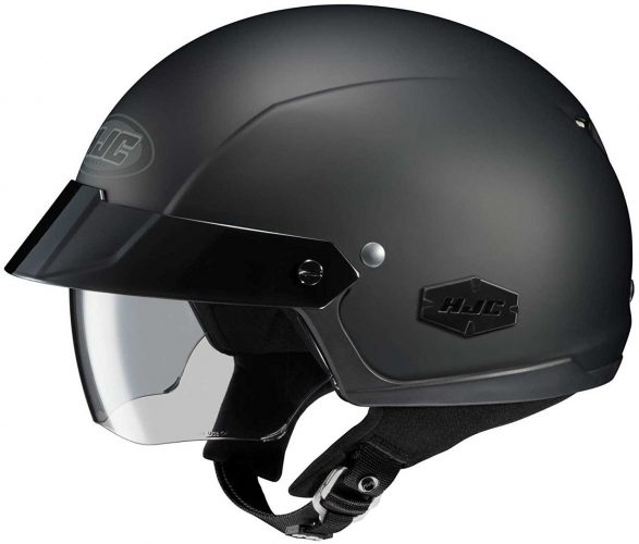HJC Solid IS-Cruiser Half (1/2) Shell Motorcycle Helmet - Matte Black 