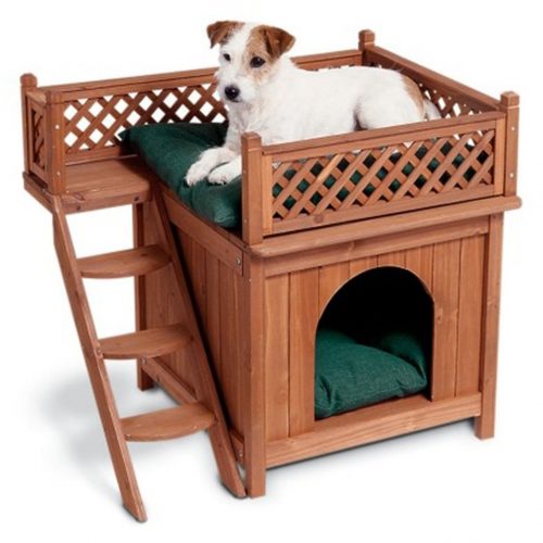 Merry Products Wood Pet Home- Room with a View - dog houses