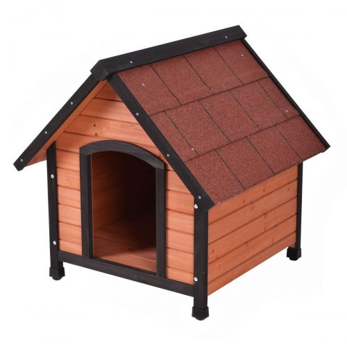 Tangkula Dog House Pet Outdoor Bed Wood Shelter Home Weather Kennel Waterproof 4 Size
