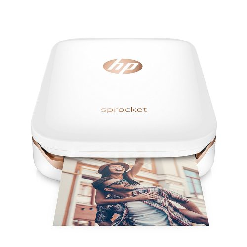 HP Sprocket Portable Photo Printer, X7N07A, Print Social Media Photos on 2x3 Sticky-Backed Papers – White