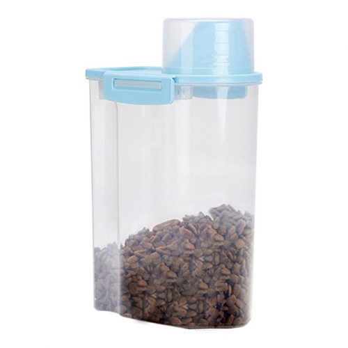 PISSION Pet Food Storage Container with Graduated Cup and Seal Buckles Food Dispenser for Dogs Cats - Dog Food Containers