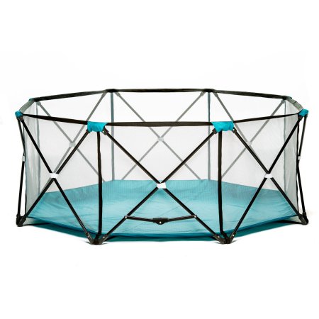 Regalo My Play Portable Playard Indoor and Outdoor with Carry Case and Adjustable/Washable, Teal, 8-Panel