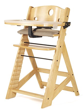 Keekaroo Height Right High Chair with Tray, Natural