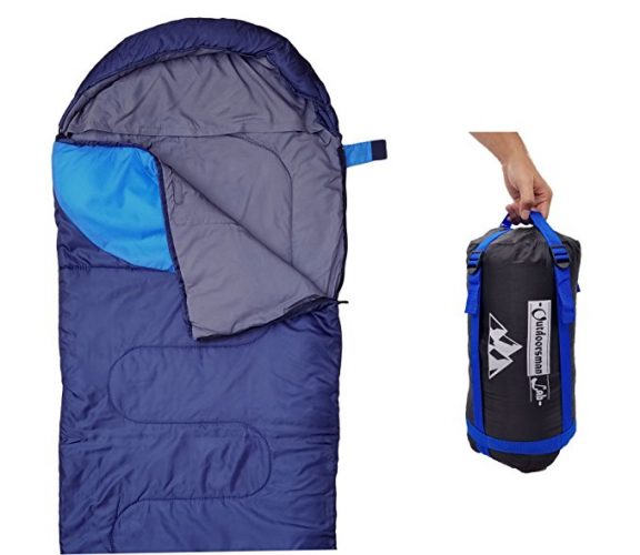 “Sleeping Bag (47F/38F) Lightweight For Camping, Backpacking, Travel by OutdoorsmanLab- Kids Men Women 3-4 Season Ultralight Compact Packable bags with Compression Sack” - Sleeping Bags
