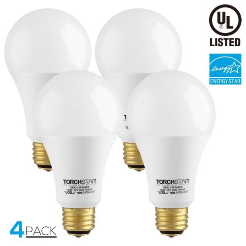 3-Way 40/60/100W Equivalent LED A21 Light Bulb-Energy Star (4 pack)
