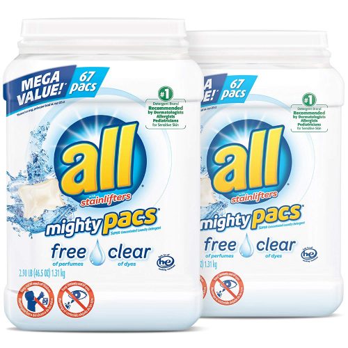 All Might Pacs Laundry Detergent [134 Total Loads]