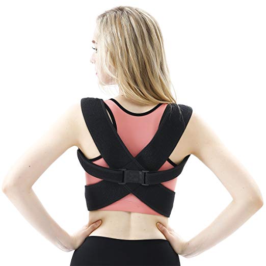 Back Posture Corrector Clavicle Support Brace for Women & Men by Nicestar Improve Posture, Prevent Slouching and Upper Back Pain Relief - Posture Braces For Men And Women