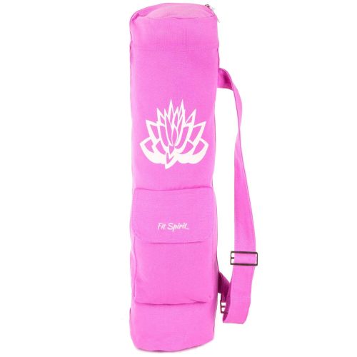 Fit Spirit Tree of Life Exercise Yoga Mat Bag w/2 Cargo Pockets - Choose Your Color 