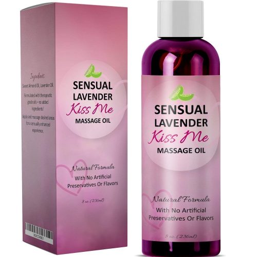 Sensual Massage Oil with Lavender Essential Oil Massage Therapy and Aromatherapy 100% Pure Natural Edible